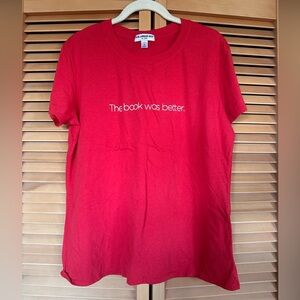Suburban Riot - Red 'The book was better.' Graphic Tee